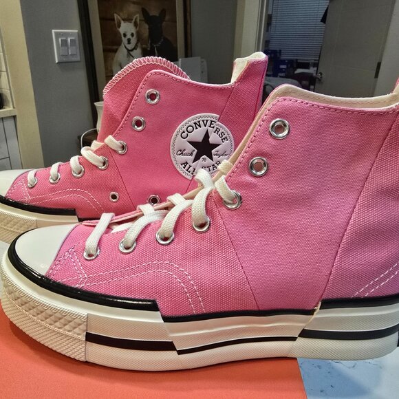Converse Chuck 70 Plus Hi Oopsi Pink Egret Black Women's Size 7 Sneaker NEW - Picture 3 of 10